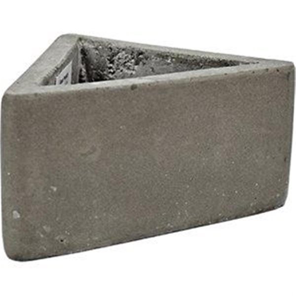 Avera Home Goods Avera Home Goods 242470 6 x 3.25 in. Lightweight Fiber Cement Pie Triangle Planter - Pack of 3 242470